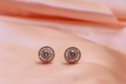 Rose Gold Solitaire Pendant Set