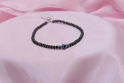 Nazariya Single Silver Anklet