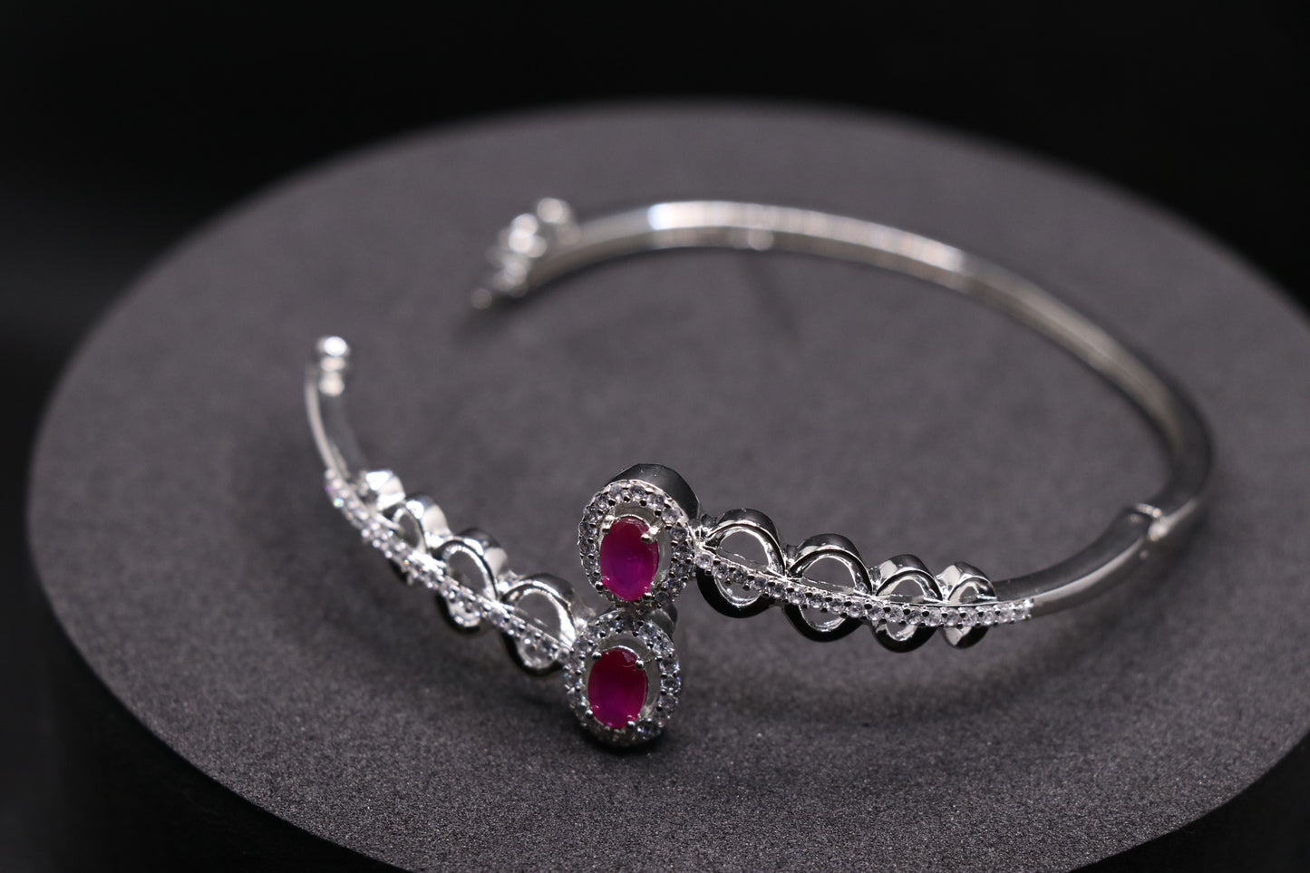 Red Stone Diamond Bracelet