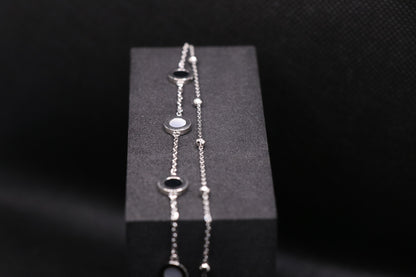 Classy B&W Chain Bracelet