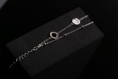 Classy B&W Chain Bracelet