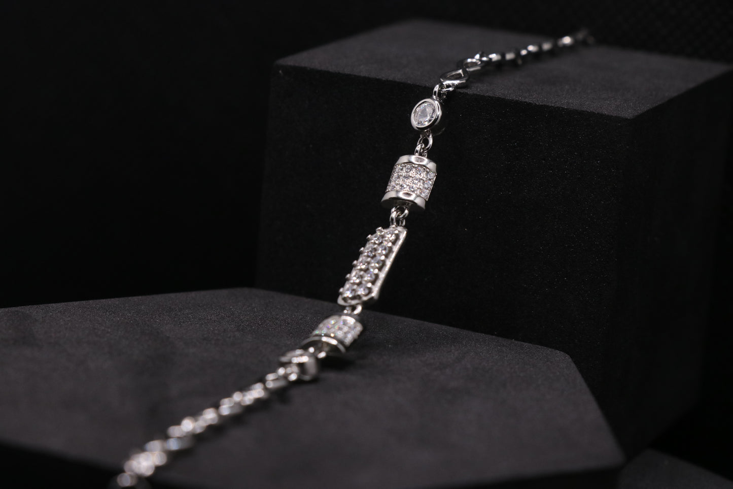 Infinity Silver Chain Bracelet