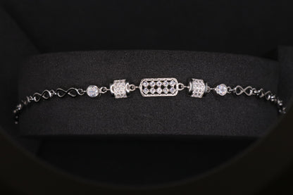 Infinity Silver Chain Bracelet