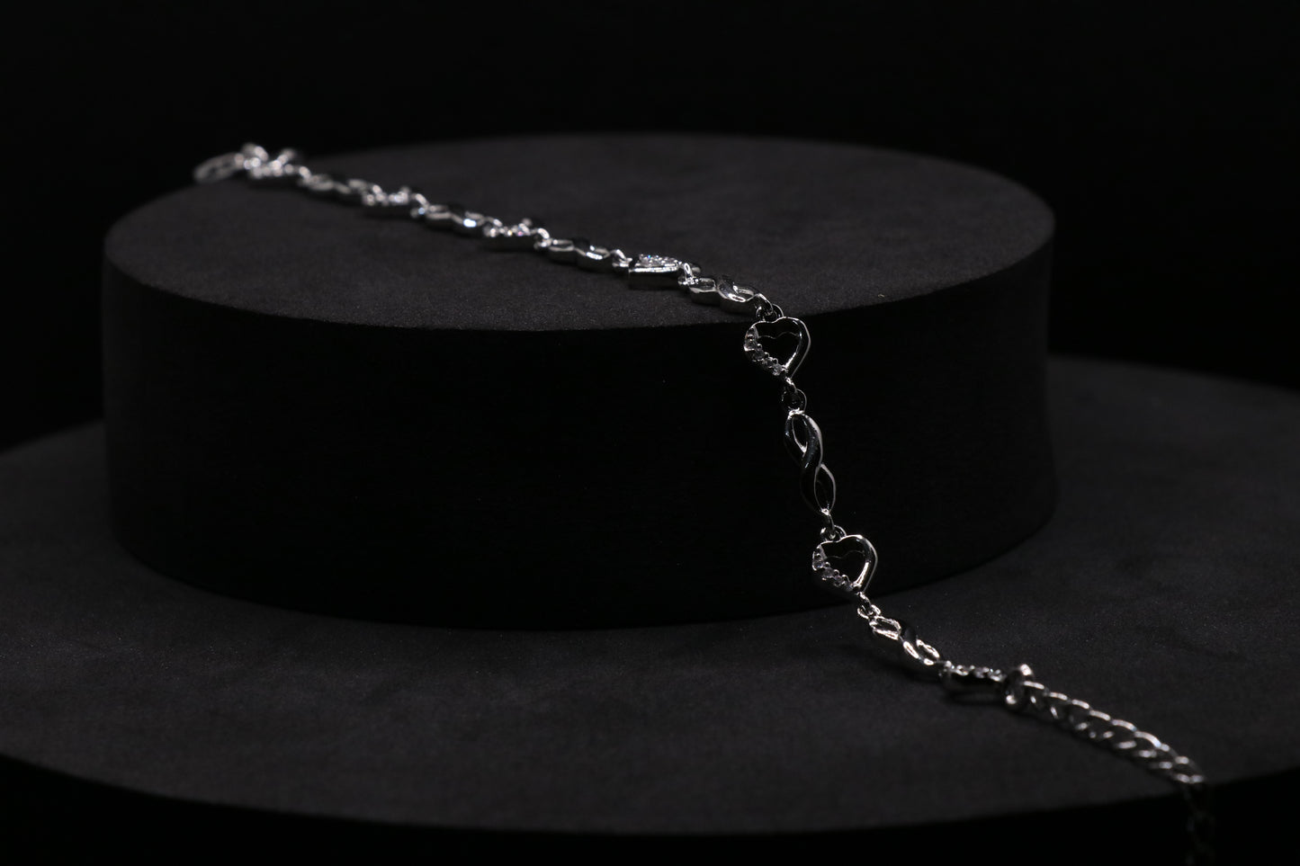 Infinity Silver Chain Bracelet