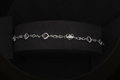 Infinity Silver Chain Bracelet