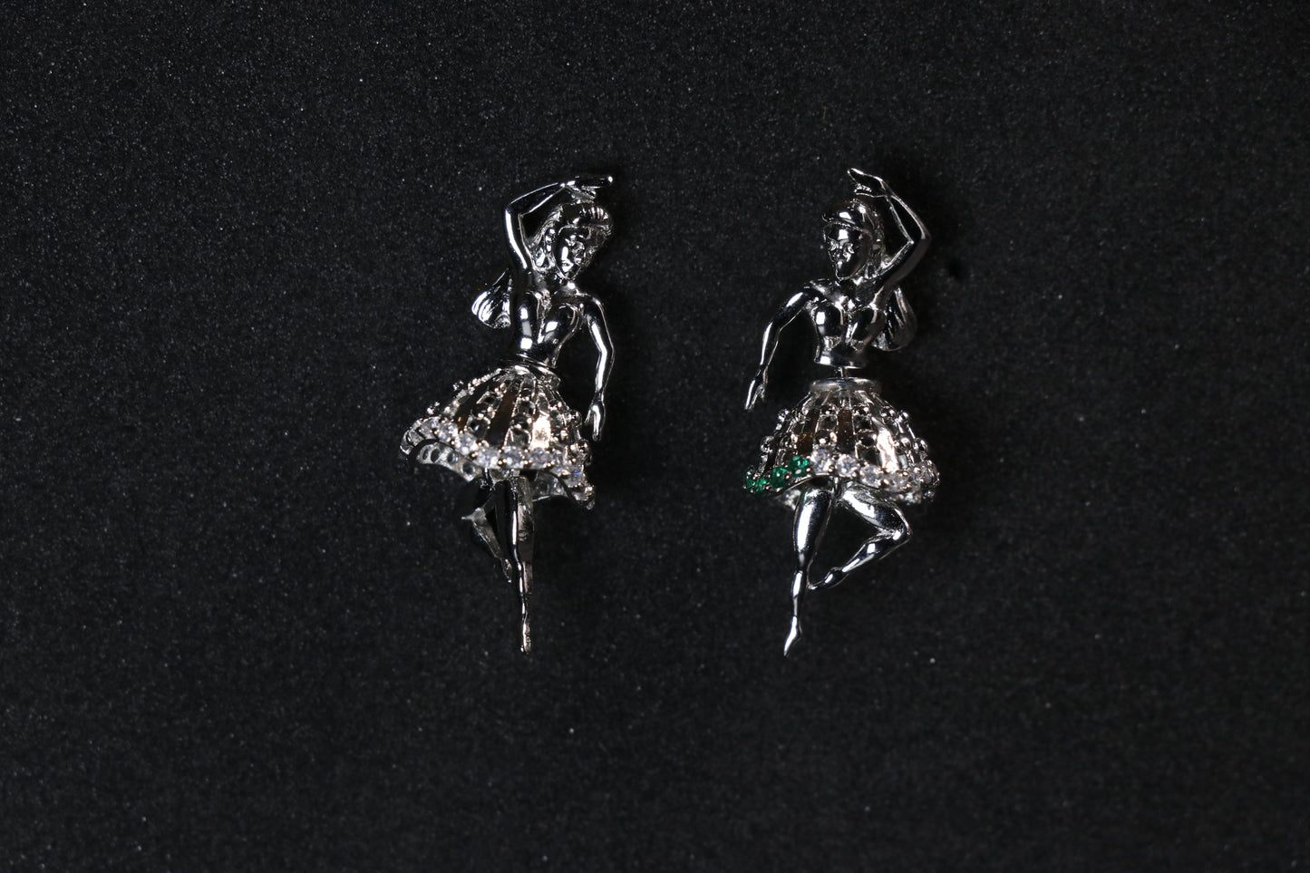 Dancing Girl Silver Minimal Drop Earring