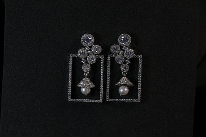 Pearl Silver Drop Earrings