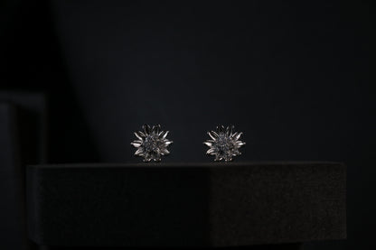 Daisy Silver Cluster Earrings