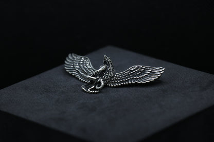 Eagle Oxidised Silver Pendant