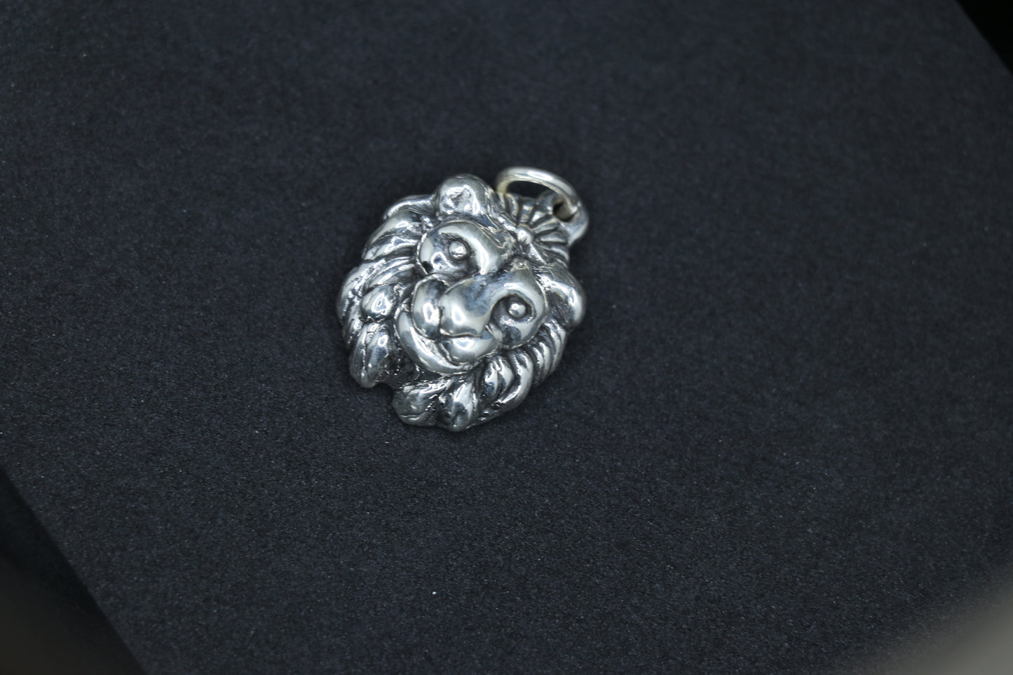 Lion Oxidised Silver Pendant