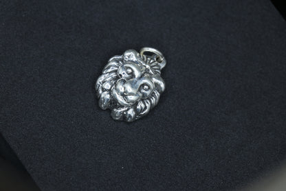 Lion Oxidised Silver Pendant