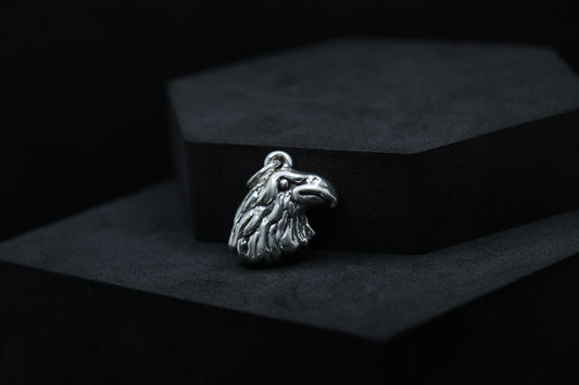 Eagle head Oxidised Silver Pendant