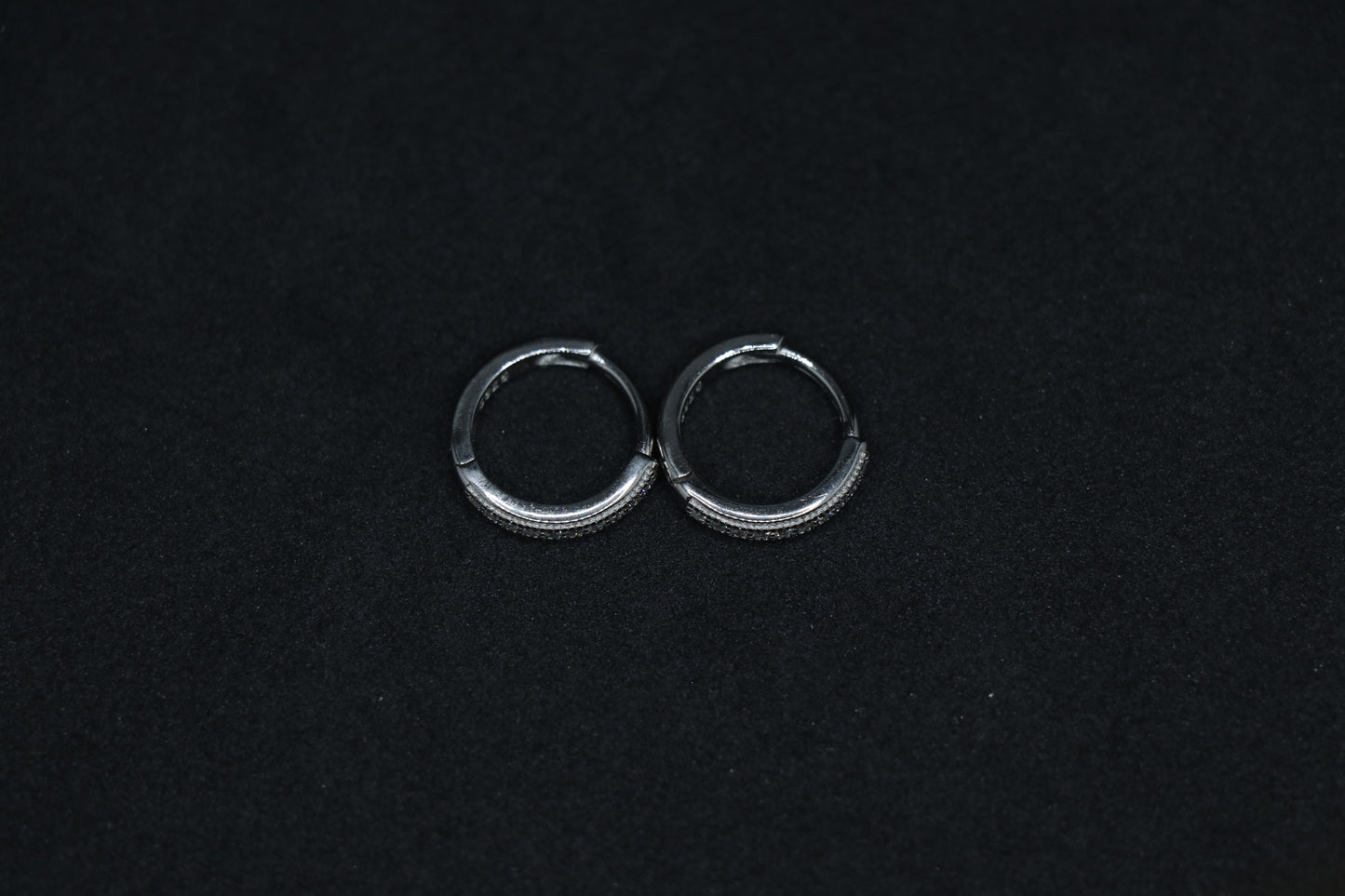 Simple Minimalist Silver Hoop Earrings