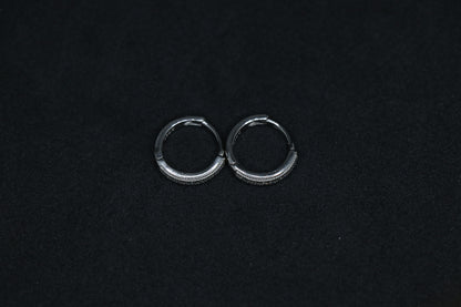 Simple Minimalist Silver Hoop Earrings