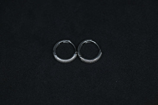 Simple Minimalist Silver Hoop Earrings