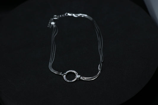 Ring Single Silver Anklet