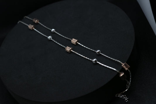 Simple Silver Anklet By BBS