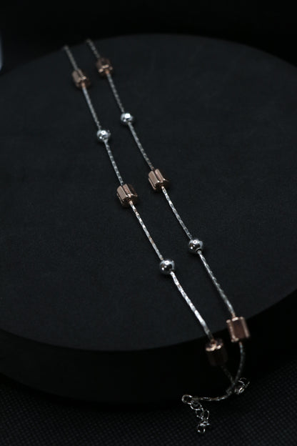 Simple Silver Anklet By BBS