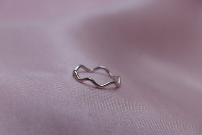 Handmade Zig Zag Silver Ring