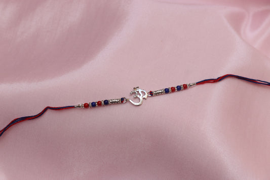 Om Silver Rakhi