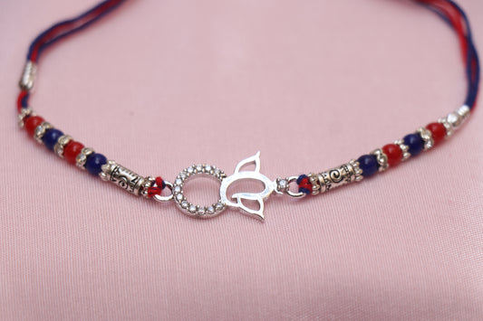 Ganesh Ji Silver Rakhi