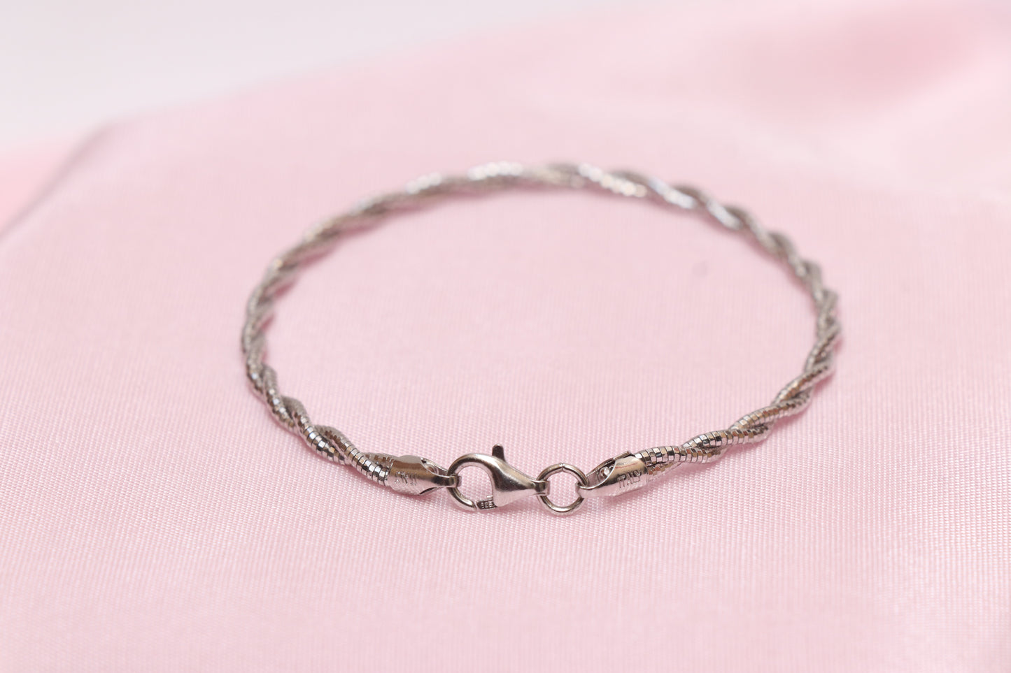 Twisted Silver Bracelet