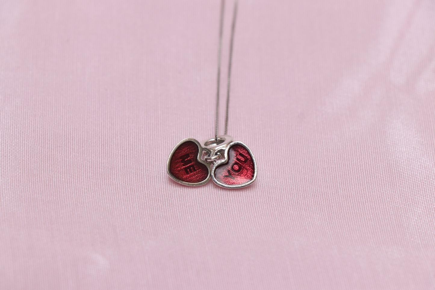 Love You & Me Minimal Pendant