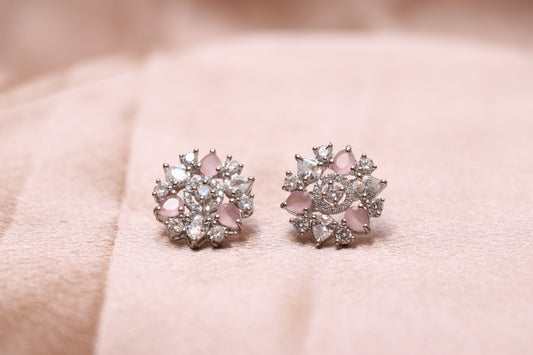 Florence Silver Cluster Earrings