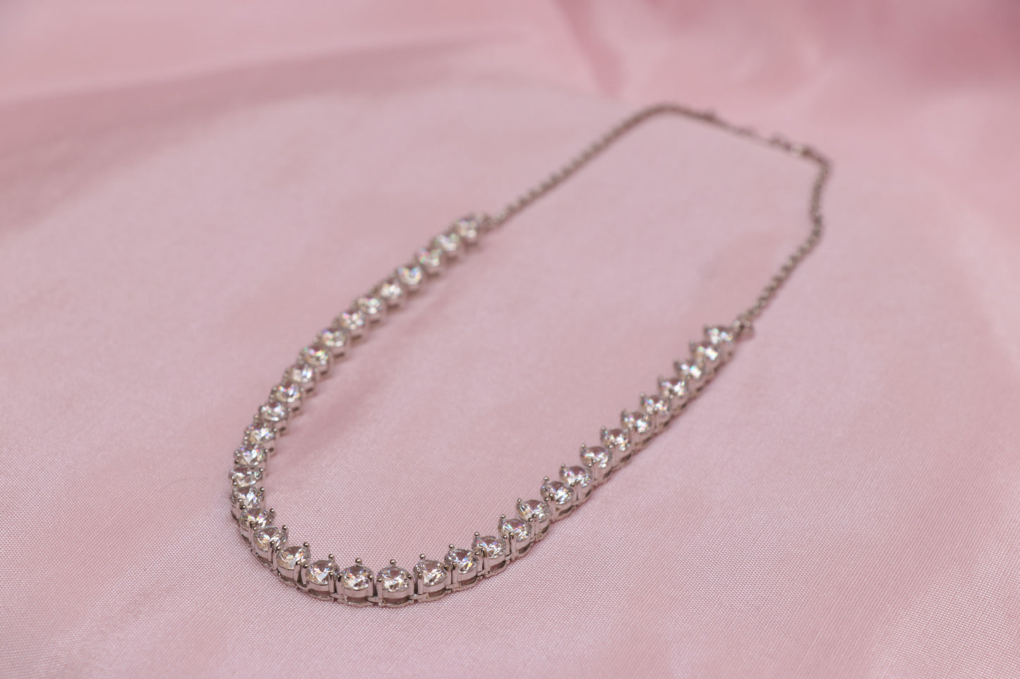 Silver Solitaire Necklace