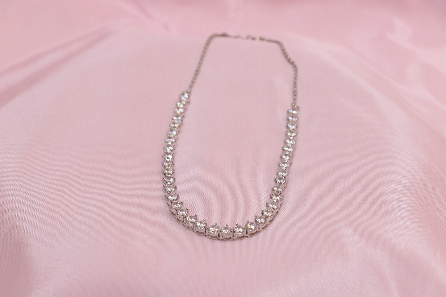 Silver Solitaire Necklace