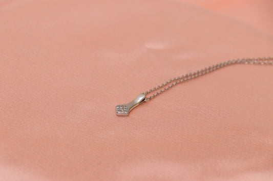 Diamond Studded Minimal Pendant