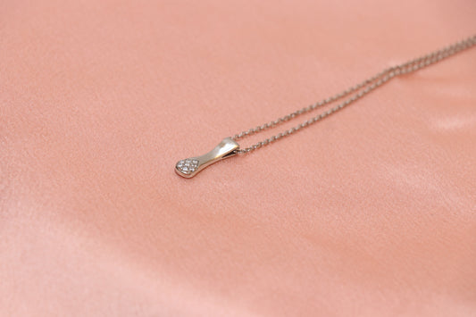 Round Diamond Studded Minimal Pendant