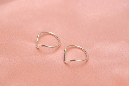 Handmade V Shape 925 Silver Toe Rings