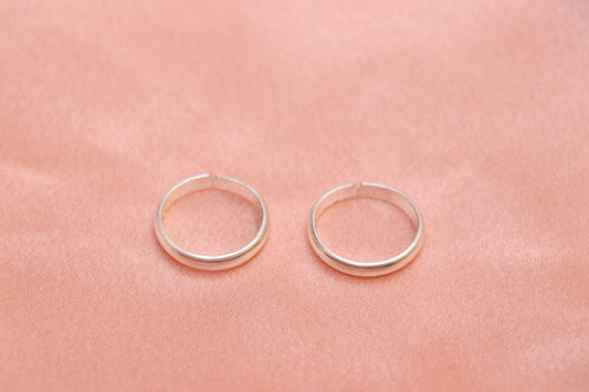 Handmade Plain 925 Silver Toe Rings