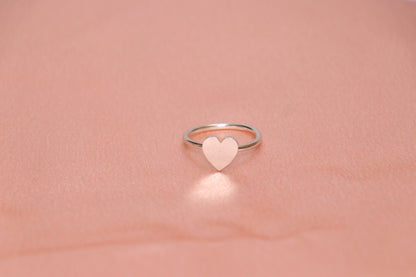 Handmade Heart Silver Ring