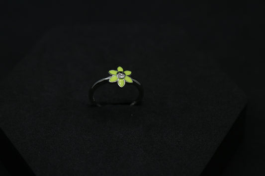 Flower Silver Ring