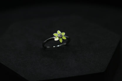 Flower Silver Ring