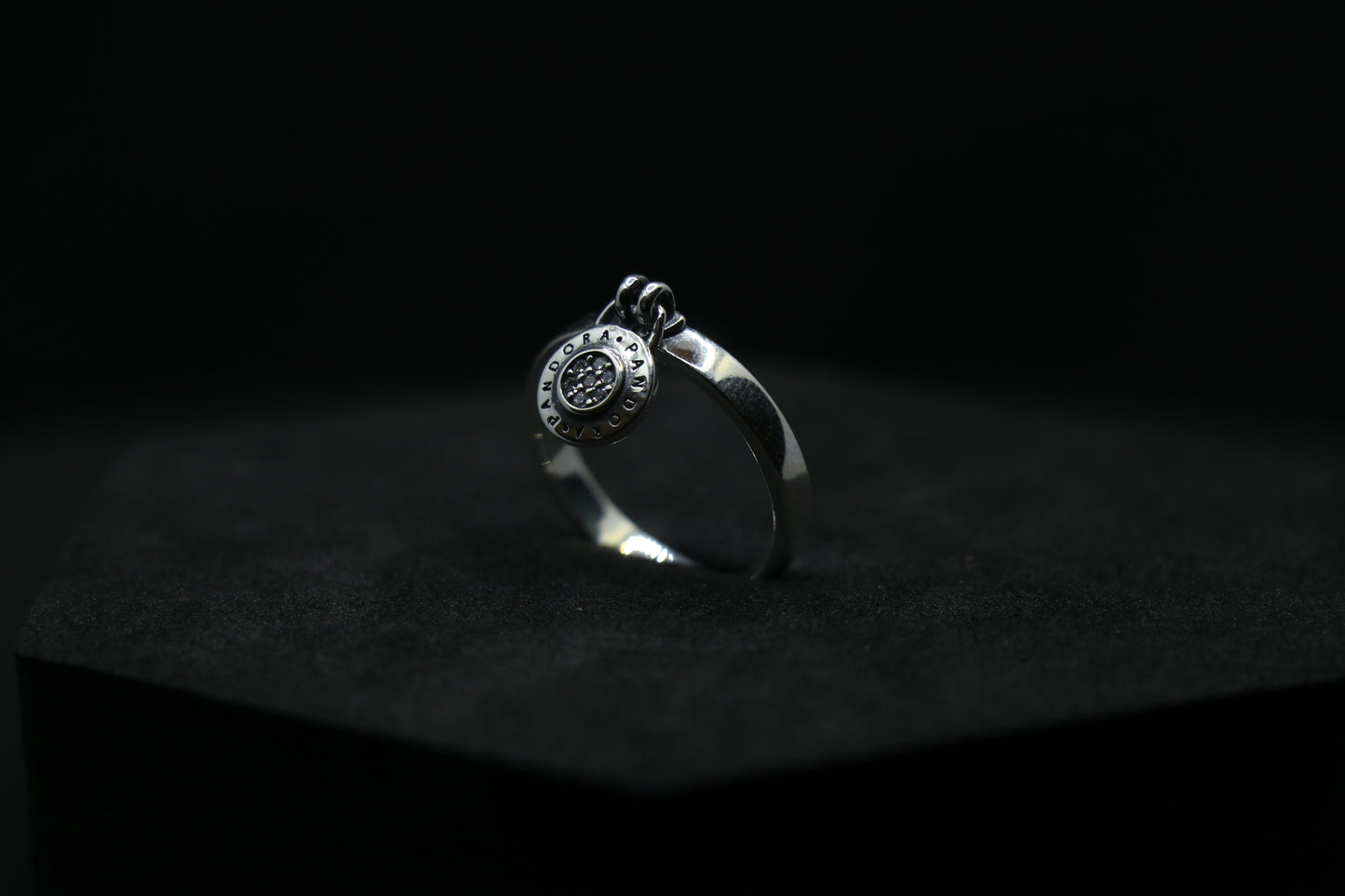 Studded Pandora Silver Ring For Her