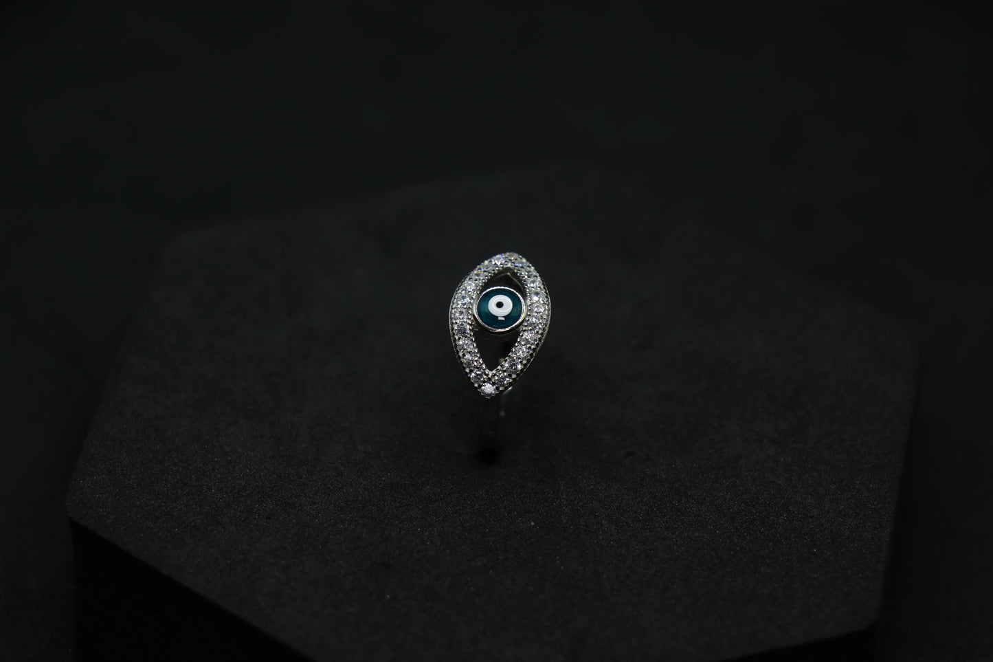 Evil Eye Silver Ring