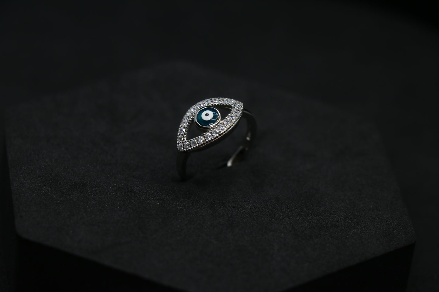 Evil Eye Silver Ring