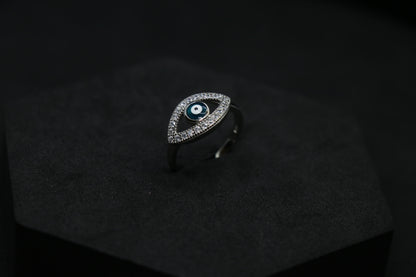 Evil Eye Silver Ring