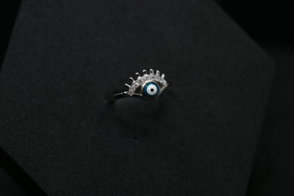 Evil Eye Silver Ring