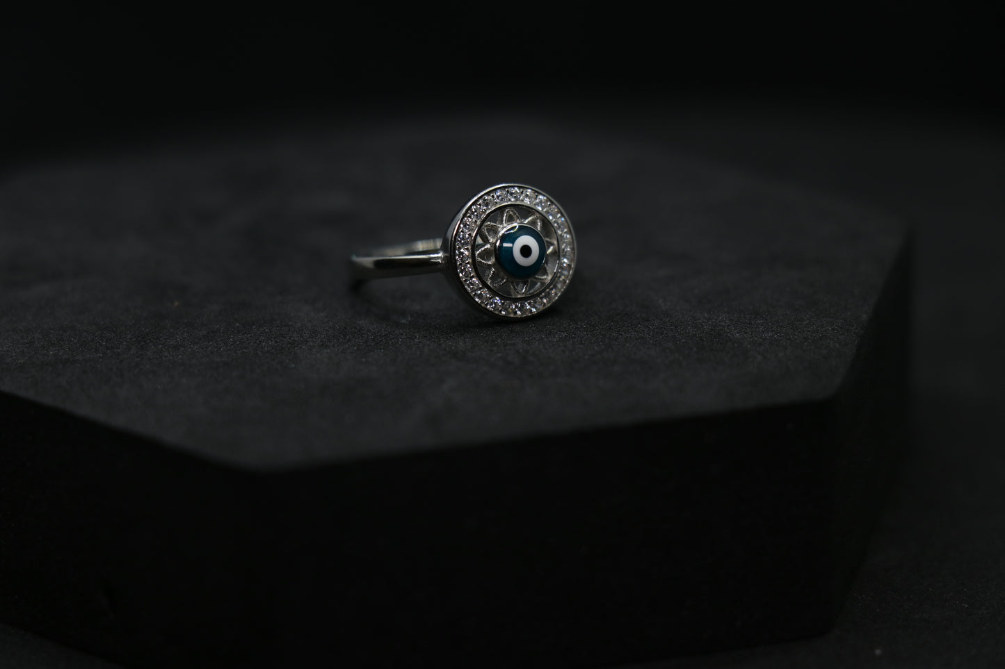 Evil Eye Silver Ring