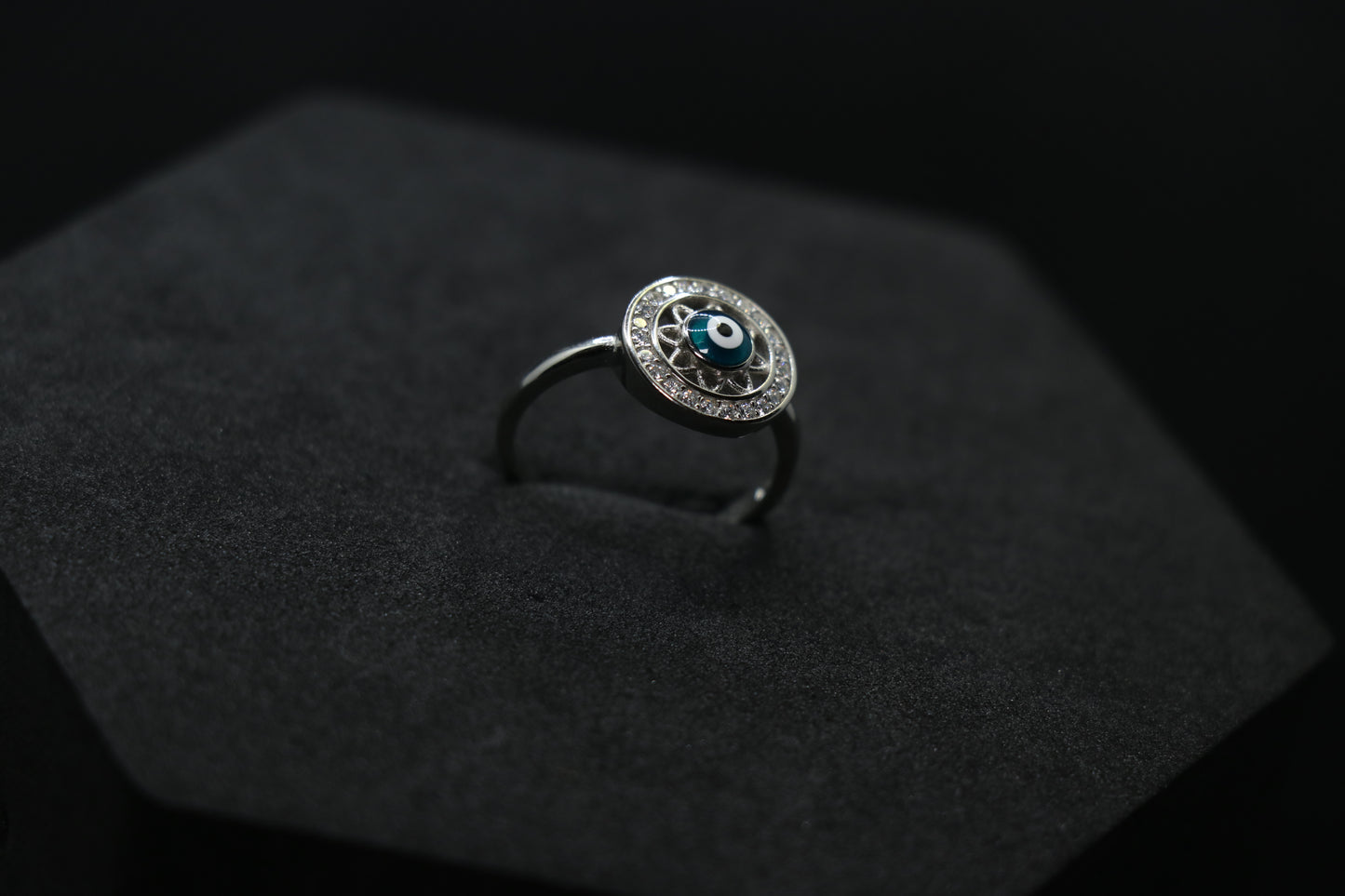 Evil Eye Silver Ring