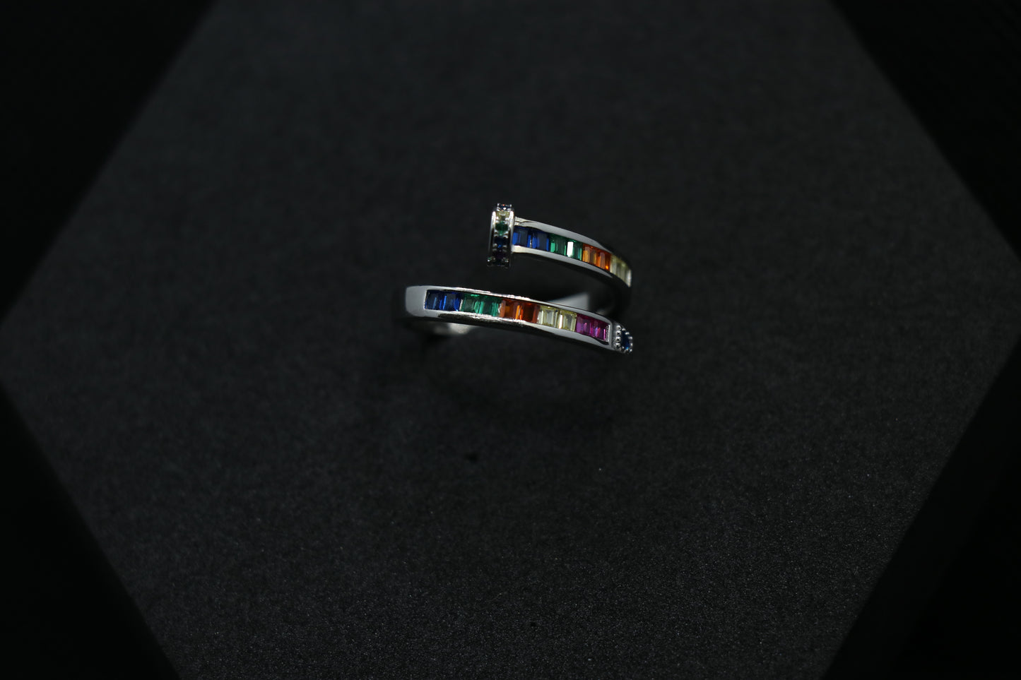 Colourful Silver Ring