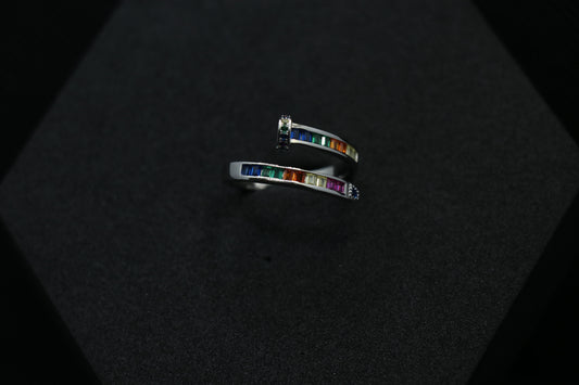 Colourful Silver Ring