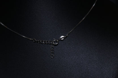 Diamond Studded Minimal Silver Pendant