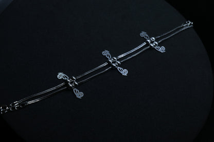 ButterFly Baby Silver Anklet