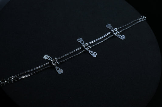 ButterFly Baby Silver Anklet