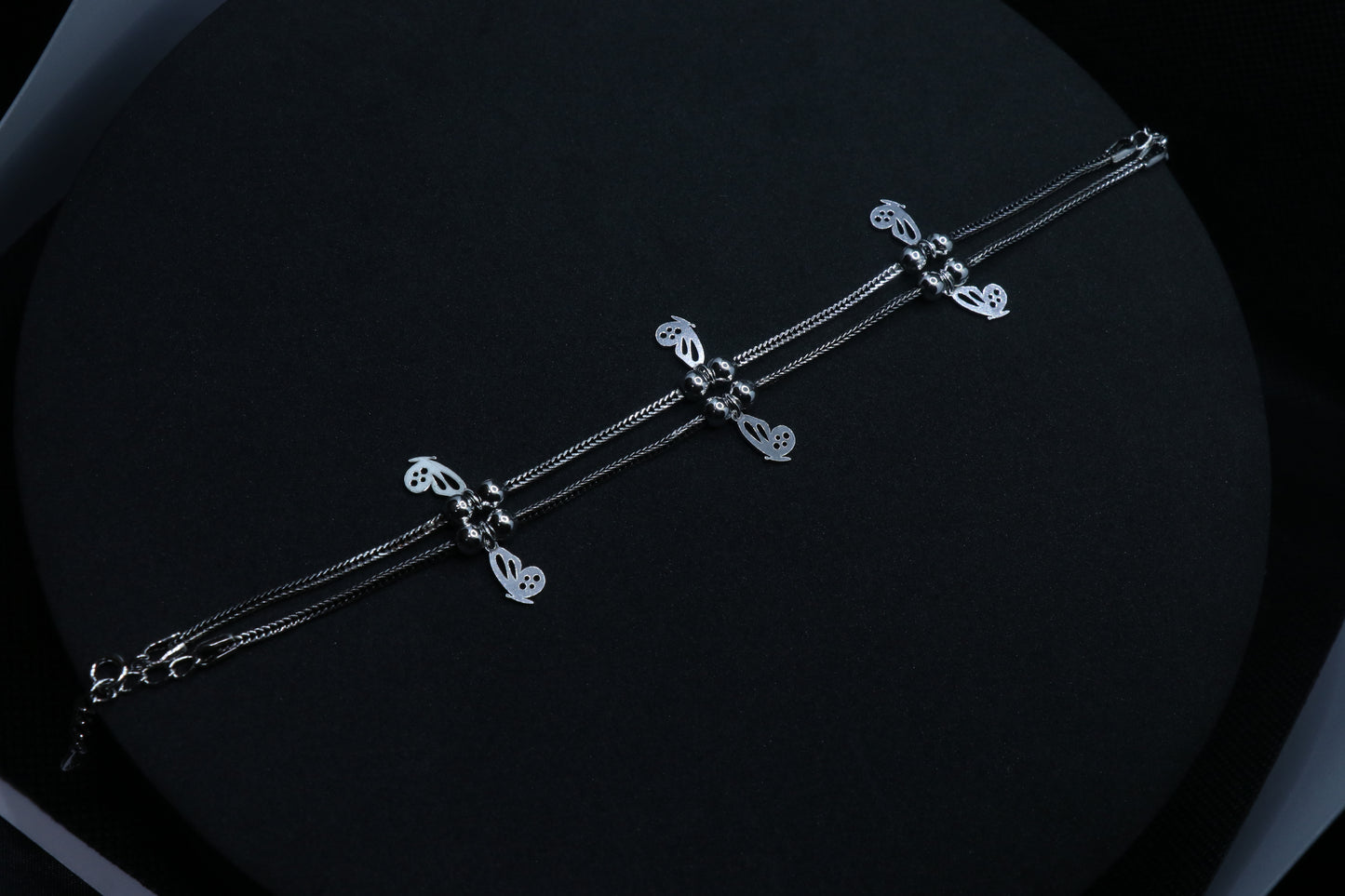 ButterFly Baby Silver Anklet